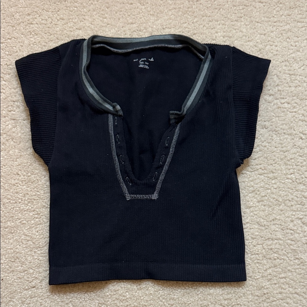 Urban Outfitters Out From Under Black Crop Top